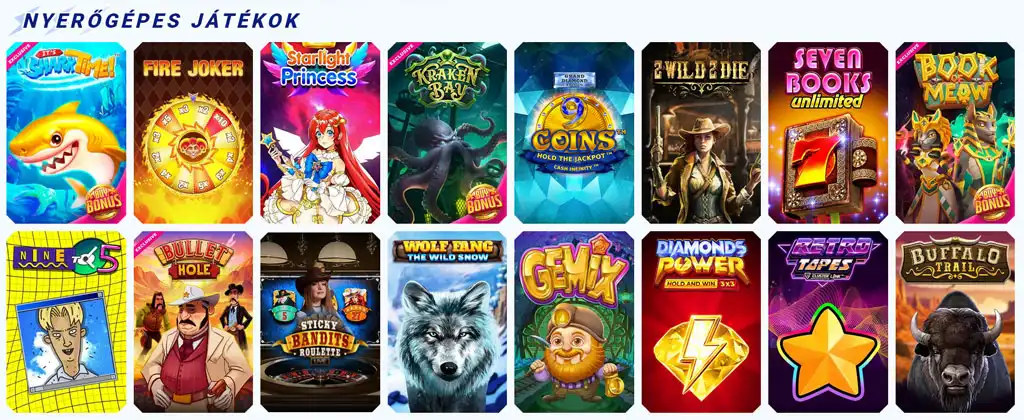 Sportaza Casino, játékajánlat, online nyerőgépek