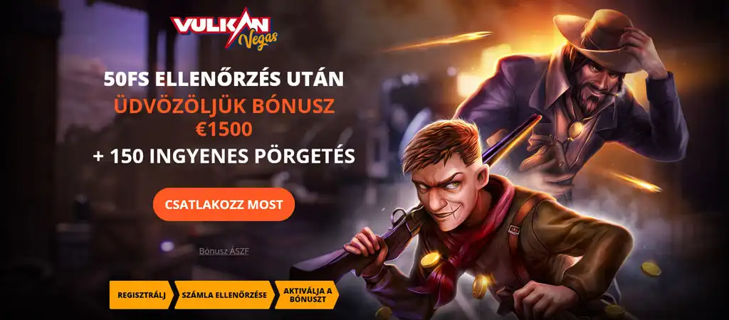 Vulkan Vegas, online kaszinó, befizetés nélküli bónusz