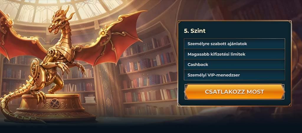 VIP szint, Monster Win kaszinó, online kaszinó